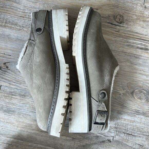 LL Bean Clogs Camden Hill Lined Women's 9 Gray Brown - Picture 7 of 13